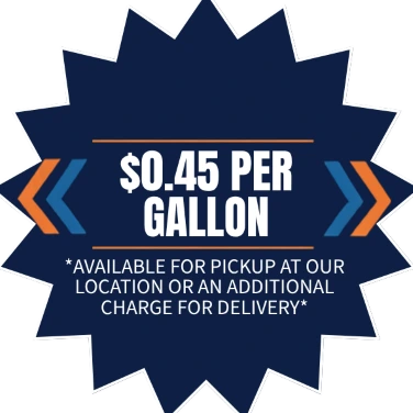 Sodium Chloride Price Logo. $0.45 per gallon